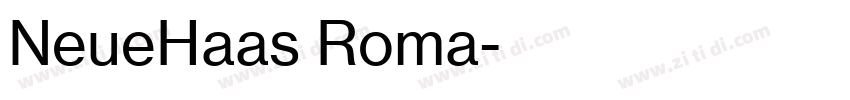NeueHaas Roma字体转换